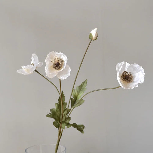 fleur artificielle coquelicot pour décoration de fête et jardin - vue 15 sur 18