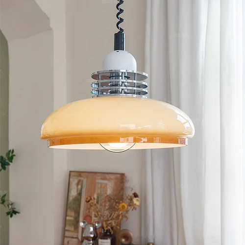 suspension en verre rétro rétractable pour décoration intérieure - vue 2 sur 7