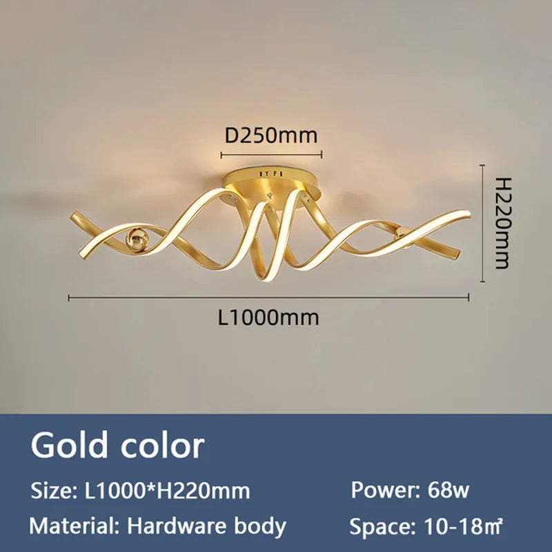 plafonnier led moderne pour intérieur élégant et design - vue 8 sur 10