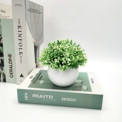 mini plantes artificielles en pot pour décoration intérieure et extérieure - vue 11 sur 11