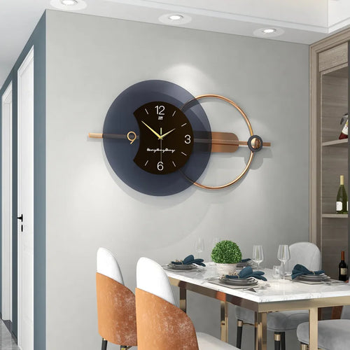 horloge murale 3d design moderne silencieuse décoration artistique nordique - vue 7 sur 7