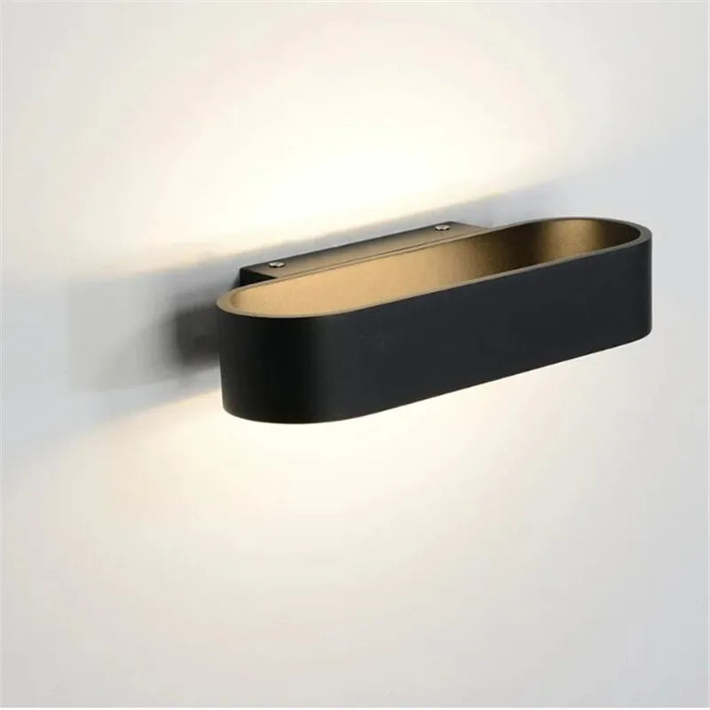 Aluminum LED Wall Lamp, Modern and Minimalist Indoor Lighting, Bedside Decorative Lamp, Corridor Wall Lamp, 12W - vue 2 sur 8