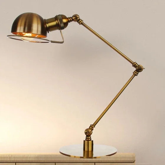 lampe à poser rétro en bronze style américain décorative - vue 2 sur 11
