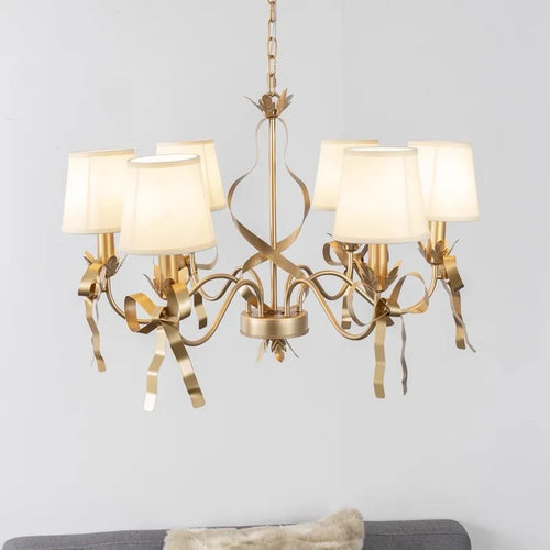 lustre moderne à nœud papillon pour enfants et princesses - vue 3 sur 5