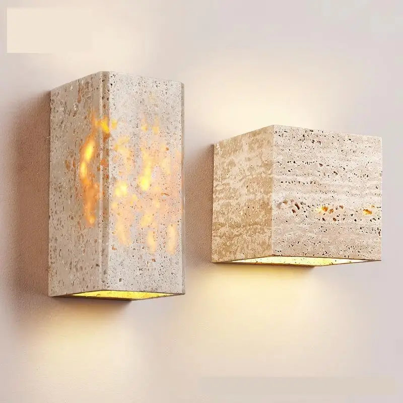 applique murale led en marbre art déco pour intérieur et éclairage décoratif - vue 2 sur 7