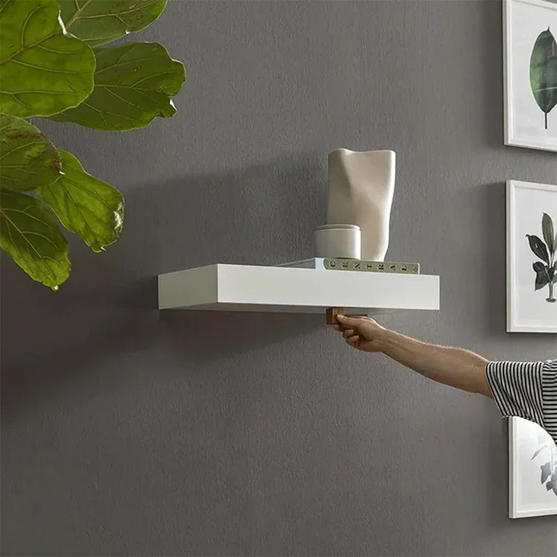 solution de rangement murale étagère design avec compartiment secret - vue 4 sur 9