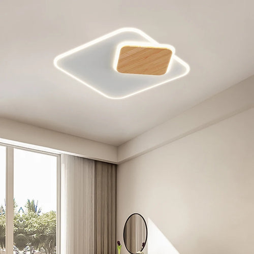 plafonnier led encastré nordique moderne simple créatif - vue 2 sur 9