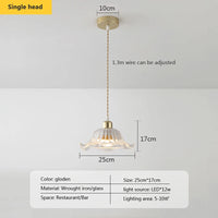 suspension en verre moderne pour décoration intérieure élégante