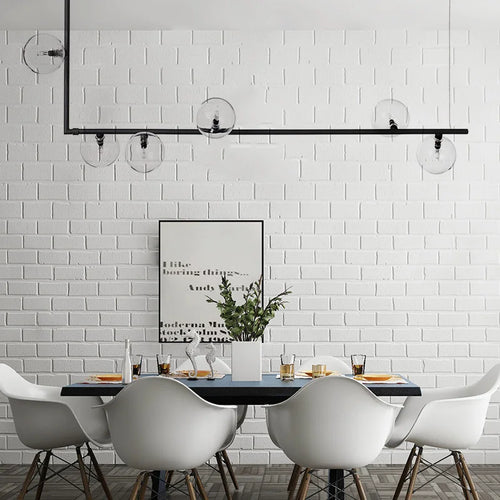 lustre linéaire moderne pour décoration intérieure et table - vue 4 sur 10