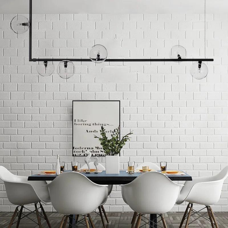 lustre linéaire moderne pour décoration intérieure et table - vue 3 sur 10