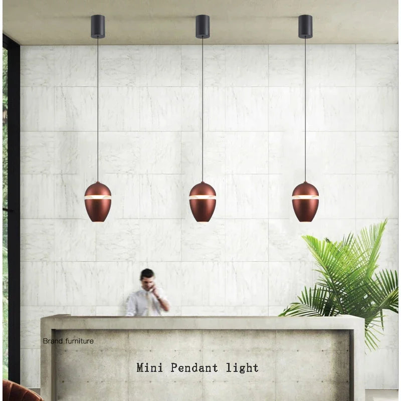 Lamp Nordic Minimalist Modern Bedside Pendant Light Fixtures , Single-Light Ceiling Light Fixture For Bedroom, Kitchen, Entryway - vue 4 sur 11
