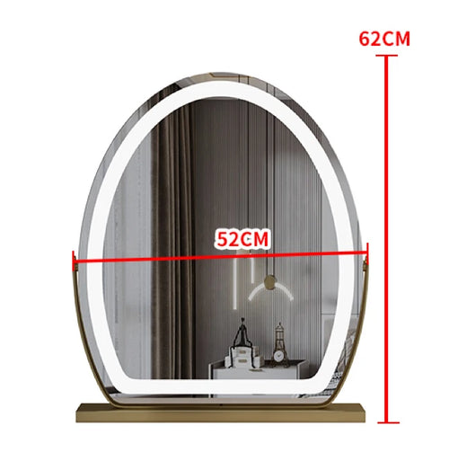 miroir de courtoisie éclairé avec capteur tactile et éclairage dimmable - vue 14 sur 15