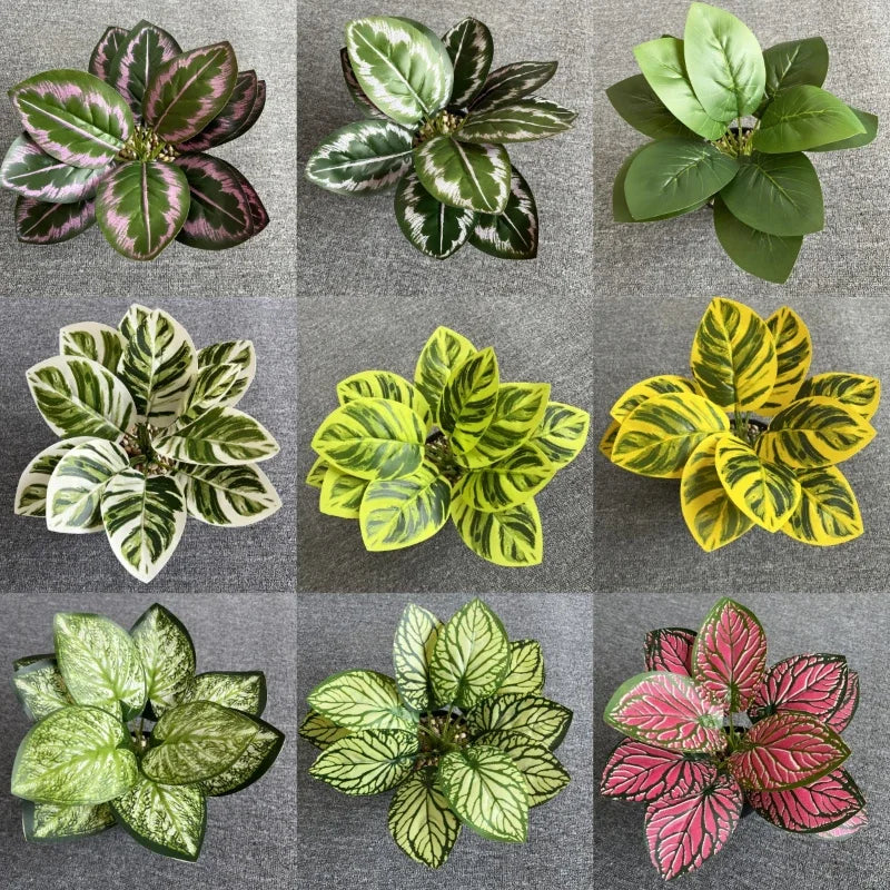 feuilles de phénix artificielles décoration verte en plastique - vue 3 sur 40