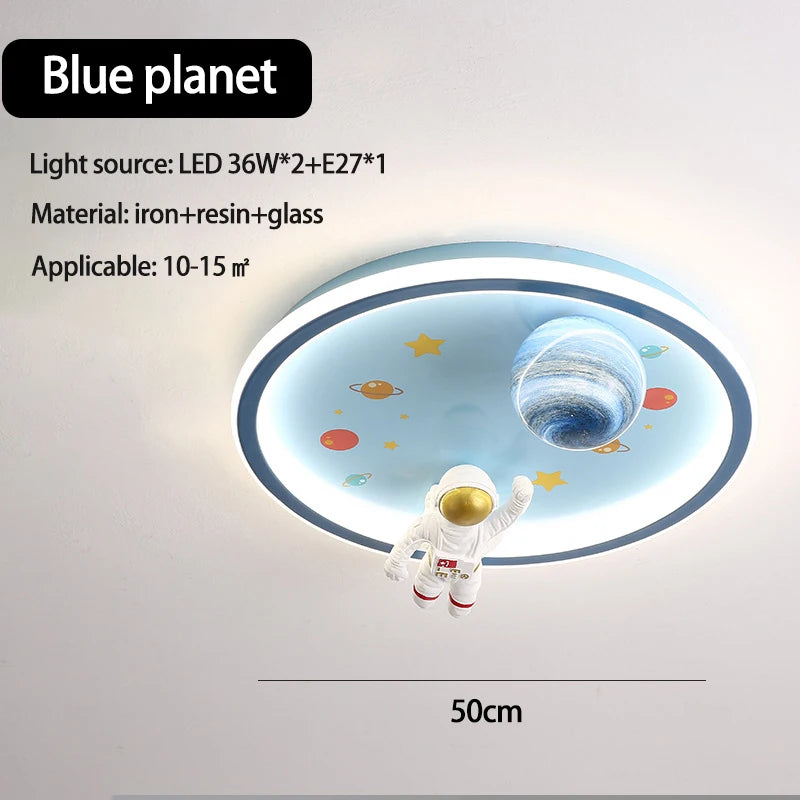 SANDYHA moderne espace planète plafonnier lampe de dessin animé chambre d'enfants Lampa Sufitowa Techo Plafonnier lampara Colgantes Para - vue 15 sur 16