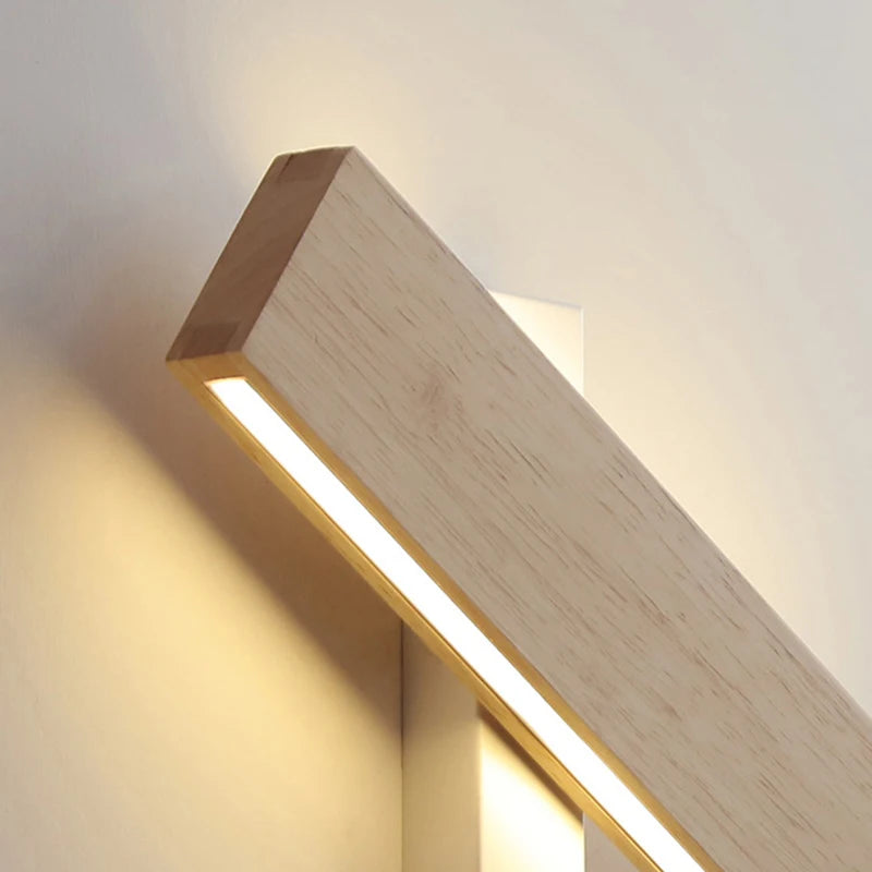 Applique murale LED rotative en bois - vue 5 sur 9