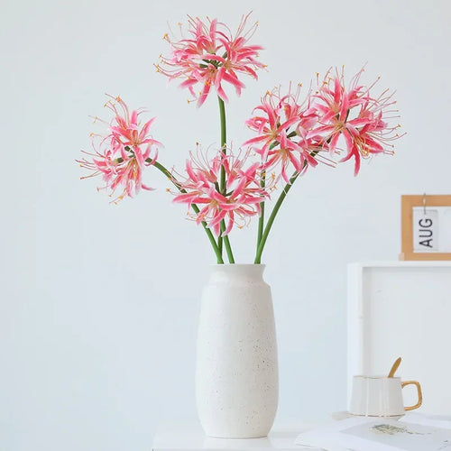 décoration en soie avec araignée lys fleurs artificielles - vue 3 sur 13