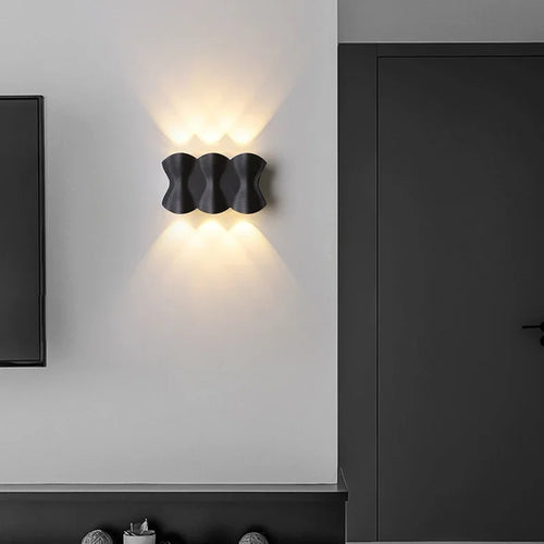 applique murale led moderne pour extérieur et décoration jardin - vue 3 sur 12