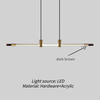 lustre minimaliste à LED pour bars et restaurants modernes