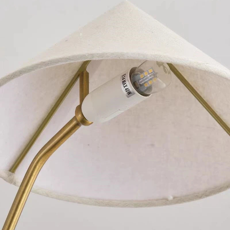 lustre moderne en tissu avec abat-jour créatif et éclairage led - vue 6 sur 7