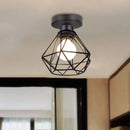 plafonnier encastré rustique industriel vintage en métal pour intérieur créatif