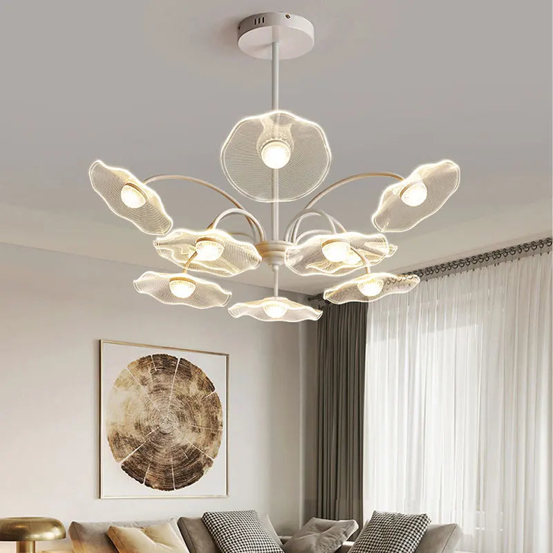 Lustre de salon moderne blanc décor à la maison Led lampe suspendue de plafond pour hall chambre Loft salle à manger cuisine luminaires - vue 3 sur 12