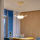 plafonnier led suspendu design moderne en forme de boule de verre