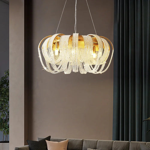 lustre en cristal de luxe modèle original - vue 3 sur 10