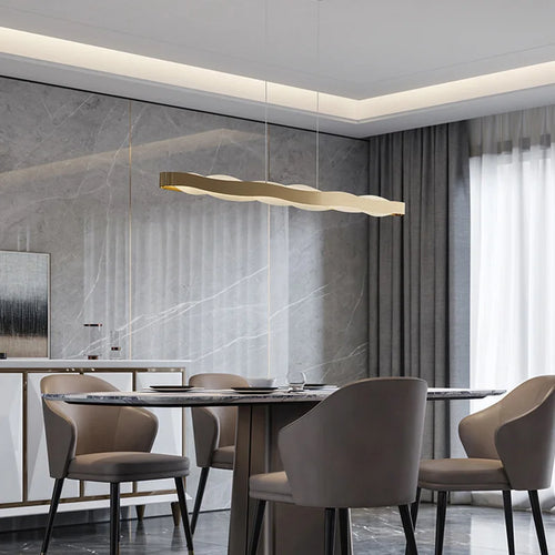 lustre moderne suspendu éclairage intérieur design élégant lumineux - vue 5 sur 13
