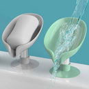 porte-ventouse créatif en forme de feuille pour rangement de savon