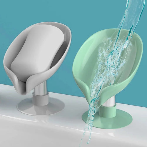 porte-ventouse créatif en forme de feuille pour rangement de savon - vue 4 sur 8