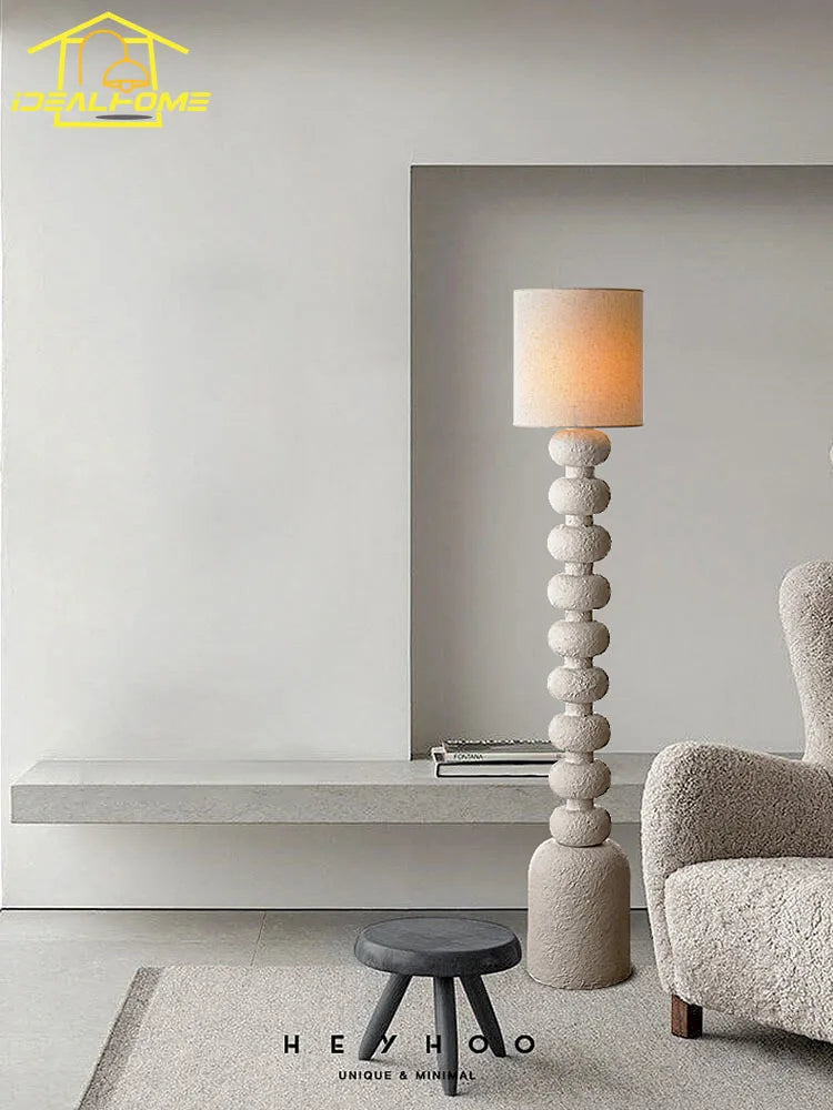 Lampadaire minimaliste wabi-sabi LED E27 - vue 5 sur 6
