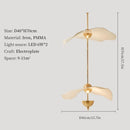 suspension moderne en forme de feuille de lotus style nordique décoratif