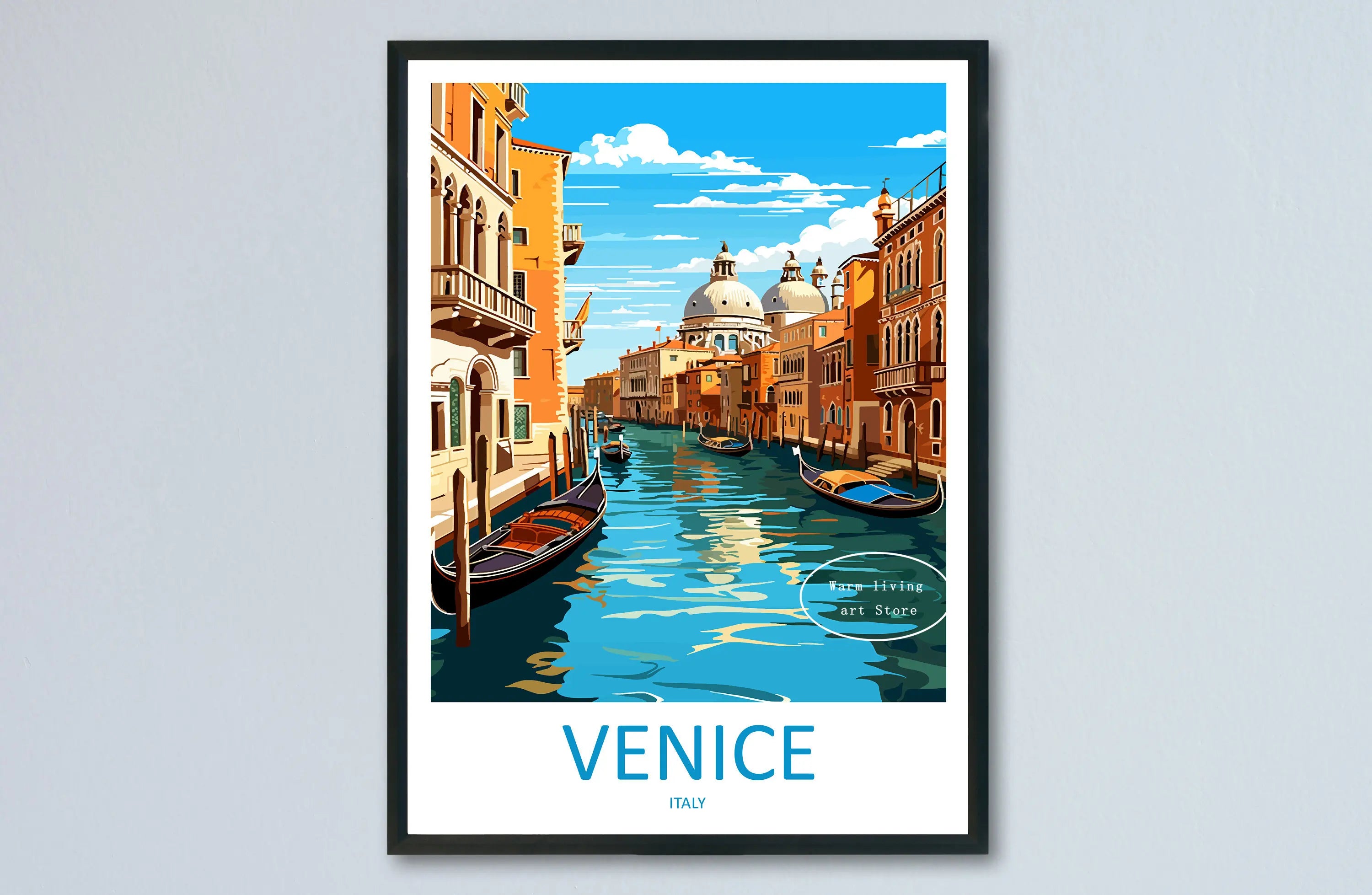 affiche de voyage en toile paysages urbains célèbres