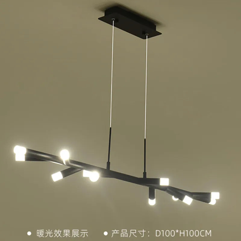 lustre moderne à LED pour décoration intérieure nordique - vue 1 sur 9