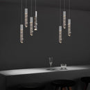 lustre en cristal de luxe à led pour un éclairage élégant
