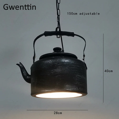 suspension en fer design moderne pour décoration industrielle