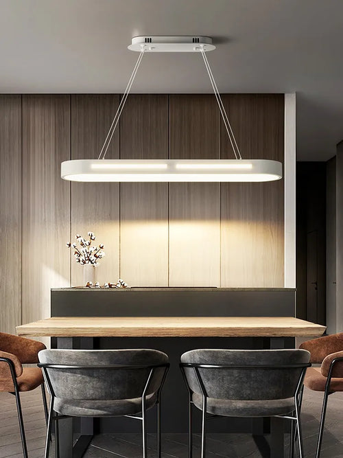 lustre moderne minimaliste led barre de lumière de luxe - vue 3 sur 9
