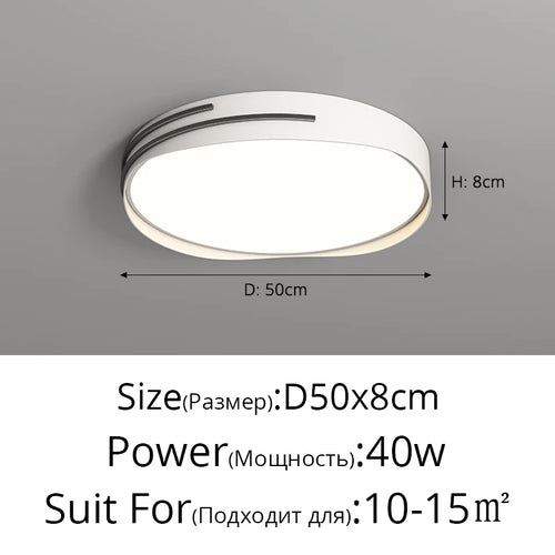 plafonniers led modernes pour éclairage intérieur élégant - vue 11 sur 14