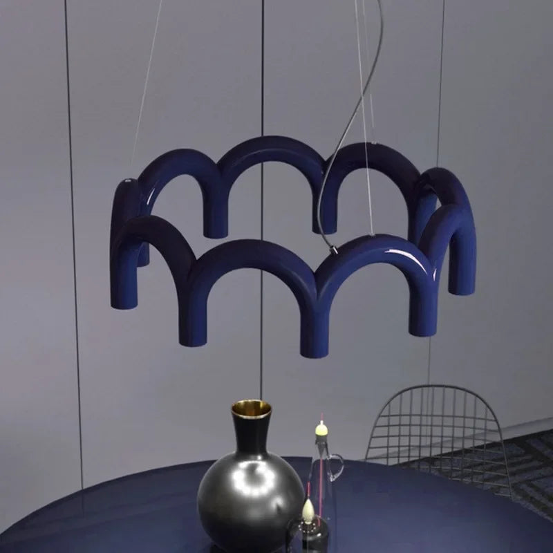 lustre led minimaliste moderne pour tables alimentaires design luminaire - vue 3 sur 14