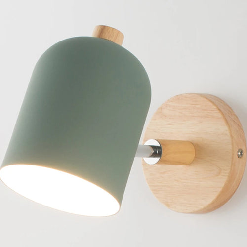 applique murale nordique en fer et bois design moderne - vue 19 sur 19
