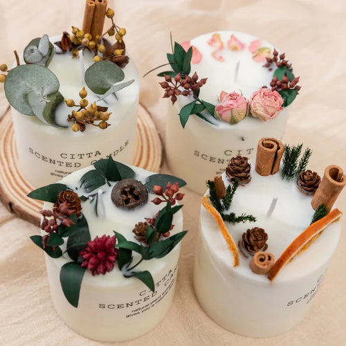 bougies d'aromathérapie romantiques en cire de soja cadeau détente anti-stress - vue 2 sur 10
