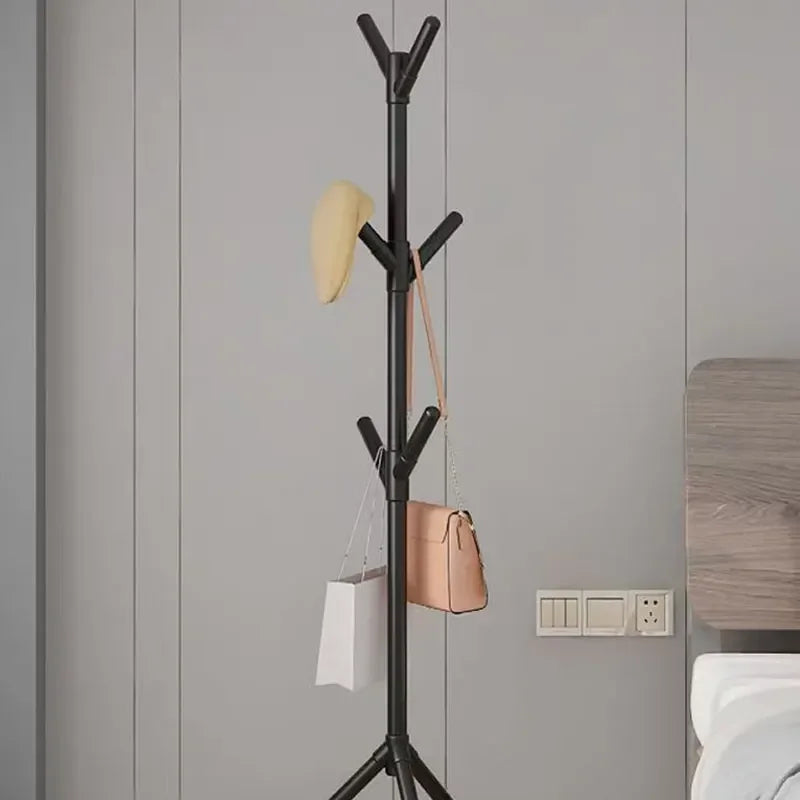 porte-manteau mobile avec crochets en forme de branche pour rangement pratique - vue 2 sur 8