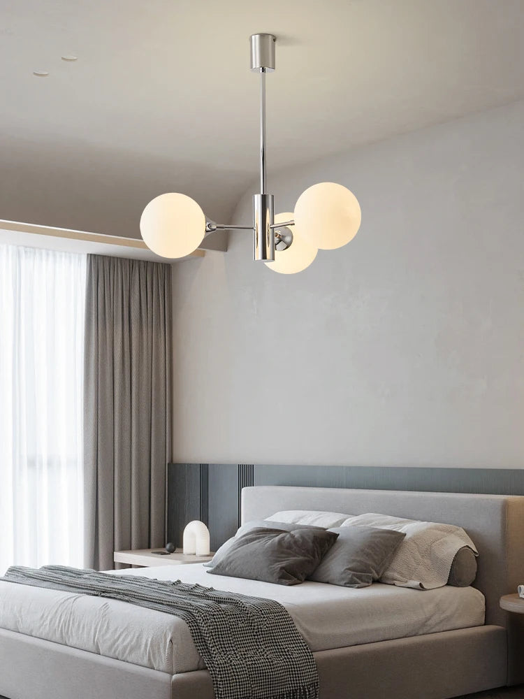 lustre design nordique moderne forme haricot magique luxe éclairage intérieur - vue 6 sur 9
