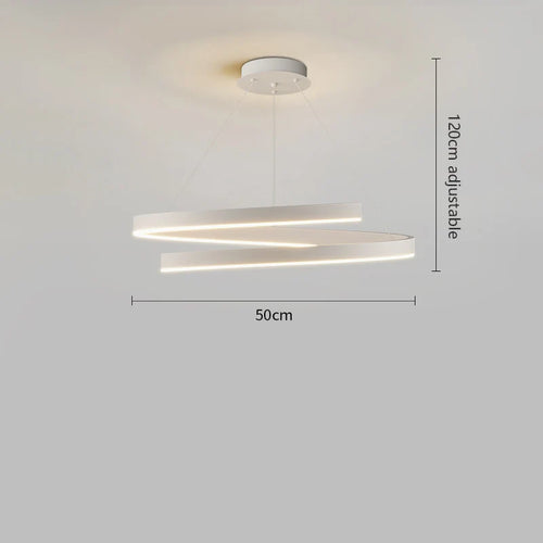 lustre à anneau simple moderne en fer doré avec éclairage LED intérieur - vue 16 sur 15