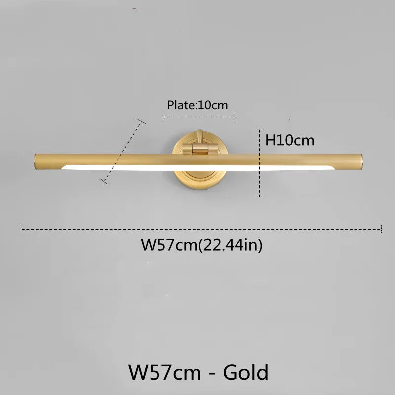 Américain Led salle de bain applique miroir lampe noir Bronze lampes de vanité pour la maison moderne intérieur appliques murales luminaire Makeu - vue 8 sur 11