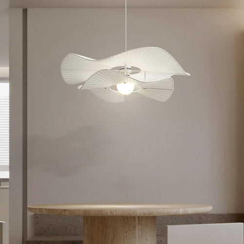 lustre nordique à chapeau en tissu led d'intérieur - vue 5 sur 7