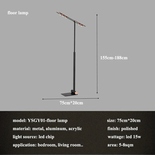 lustre led créatif italien en forme de haricot pour décoration intérieure - vue 12 sur 15