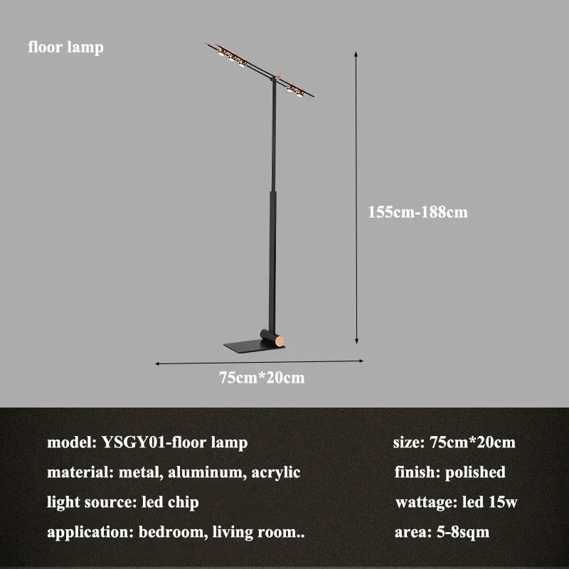 lustre led créatif italien en forme de haricot pour décoration intérieure - vue 11 sur 15