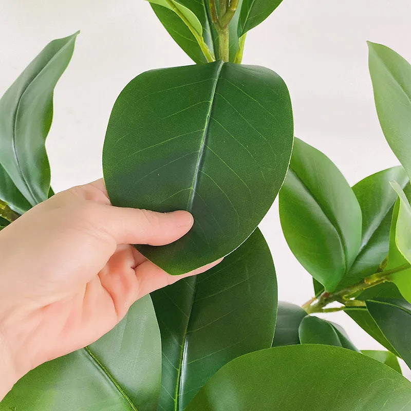 faux ficus magnolia artificiel plantes décoratives pour intérieur et extérieur - vue 3 sur 10