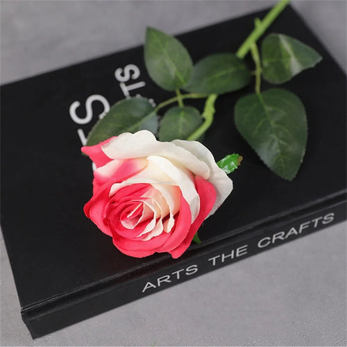fleurs de roses artificielles en soie pour décorations romantiques - vue 11 sur 13